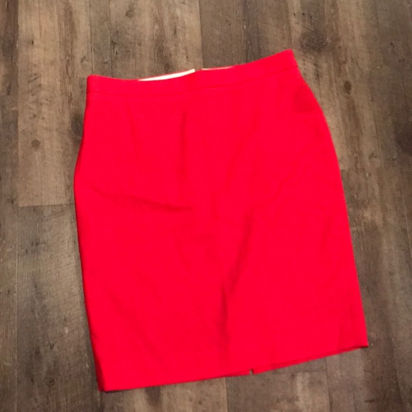J. Crew Dresses & Skirts - J. Crew Red No. 2 Pencil Skirt - Size 10